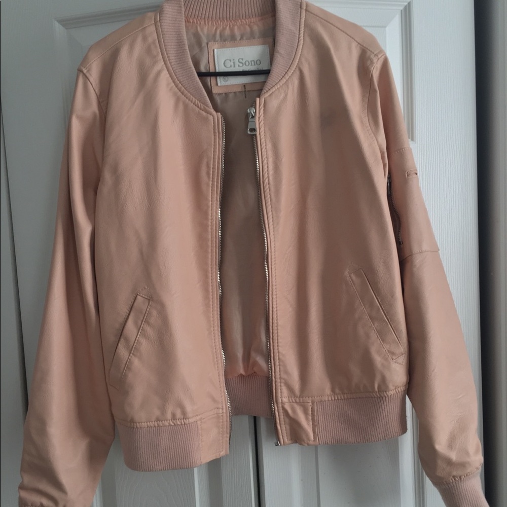 Ci Sono faux leather jacket